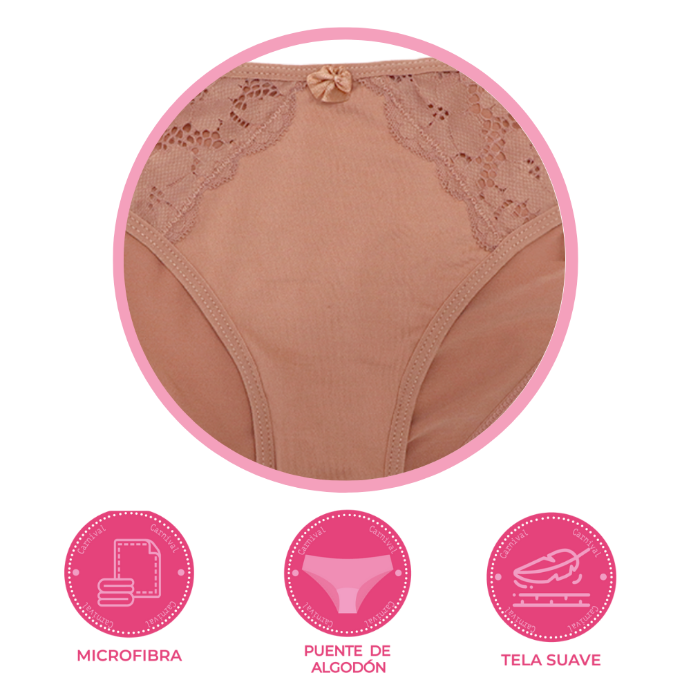 Panty coordinable con detalles de encaje 74509 Carnival Carnival