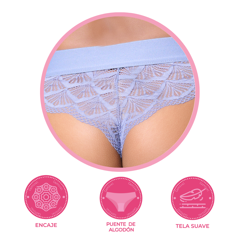 Panty coordinable con detalles de encaje 74579 Lady Carnival Carnival