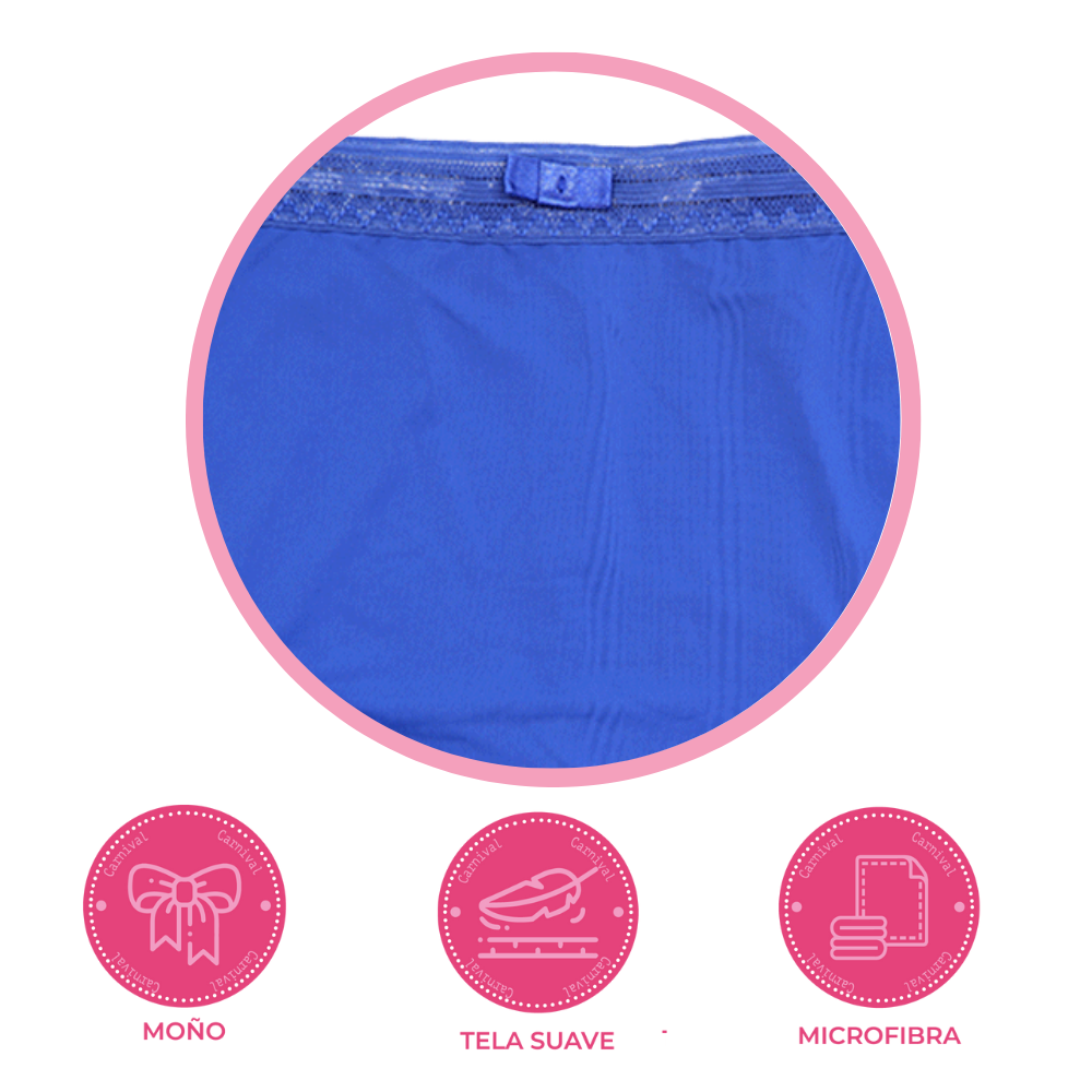 Panty coordinable cobertura completa azul 74603 Carnival Carnival