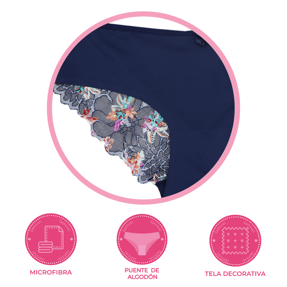 Panty coordinable con detalles de encaje 74605 Carnival Carnival