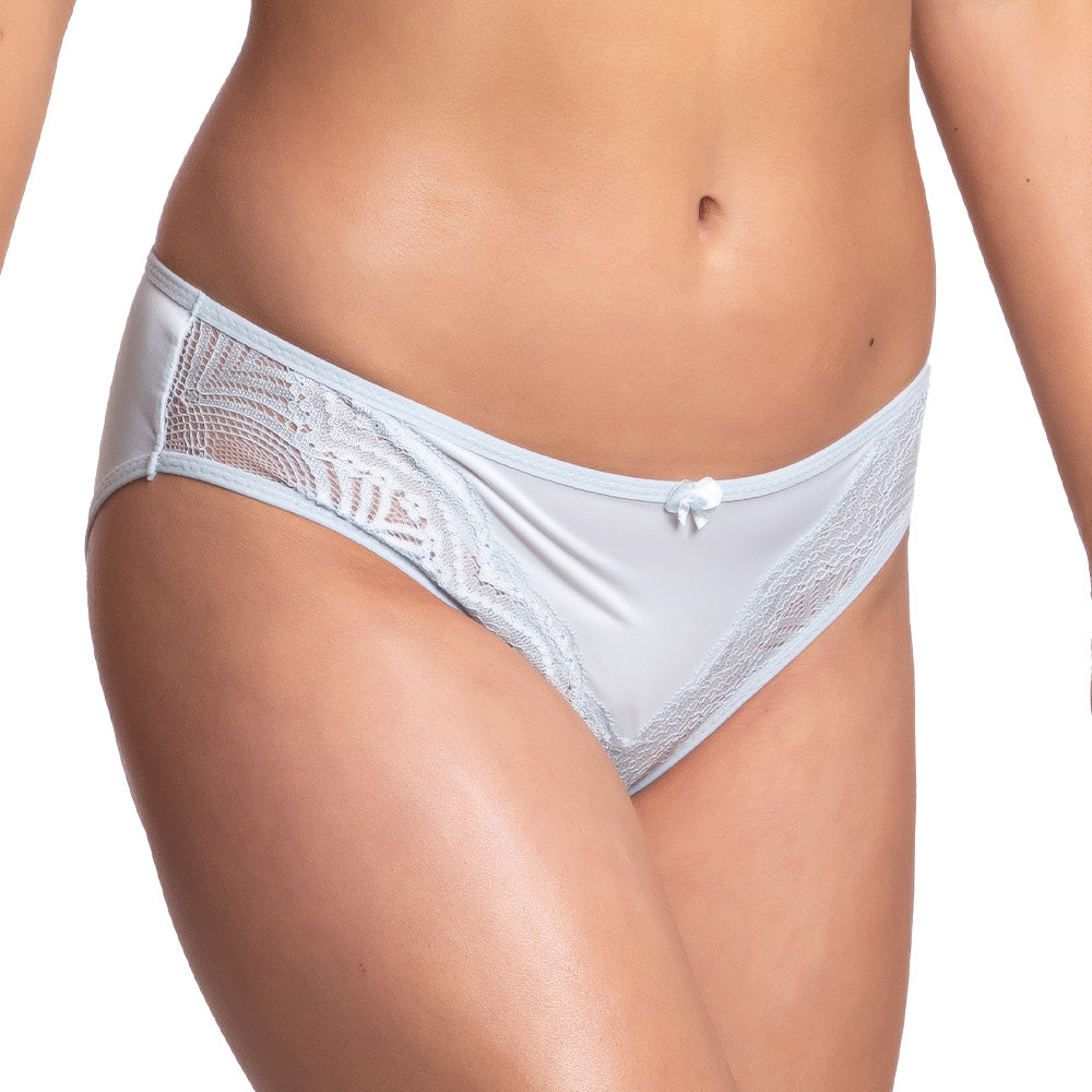 Panty azul coordinable con detalles de encaje 74615 Carnival Carnival