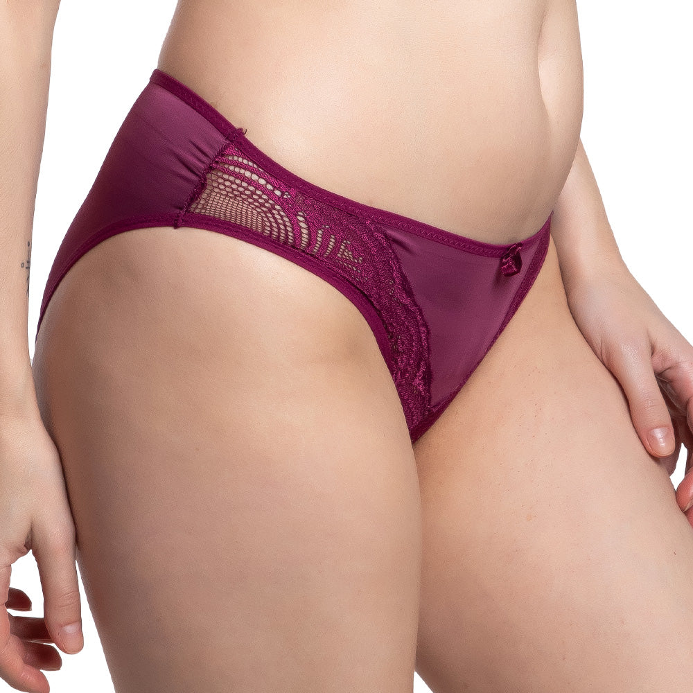 Panty uva coordinable con detalles de encaje 74615 Carnival Carnival