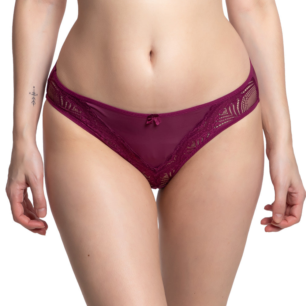 Panty uva coordinable con detalles de encaje 74615 Carnival Carnival