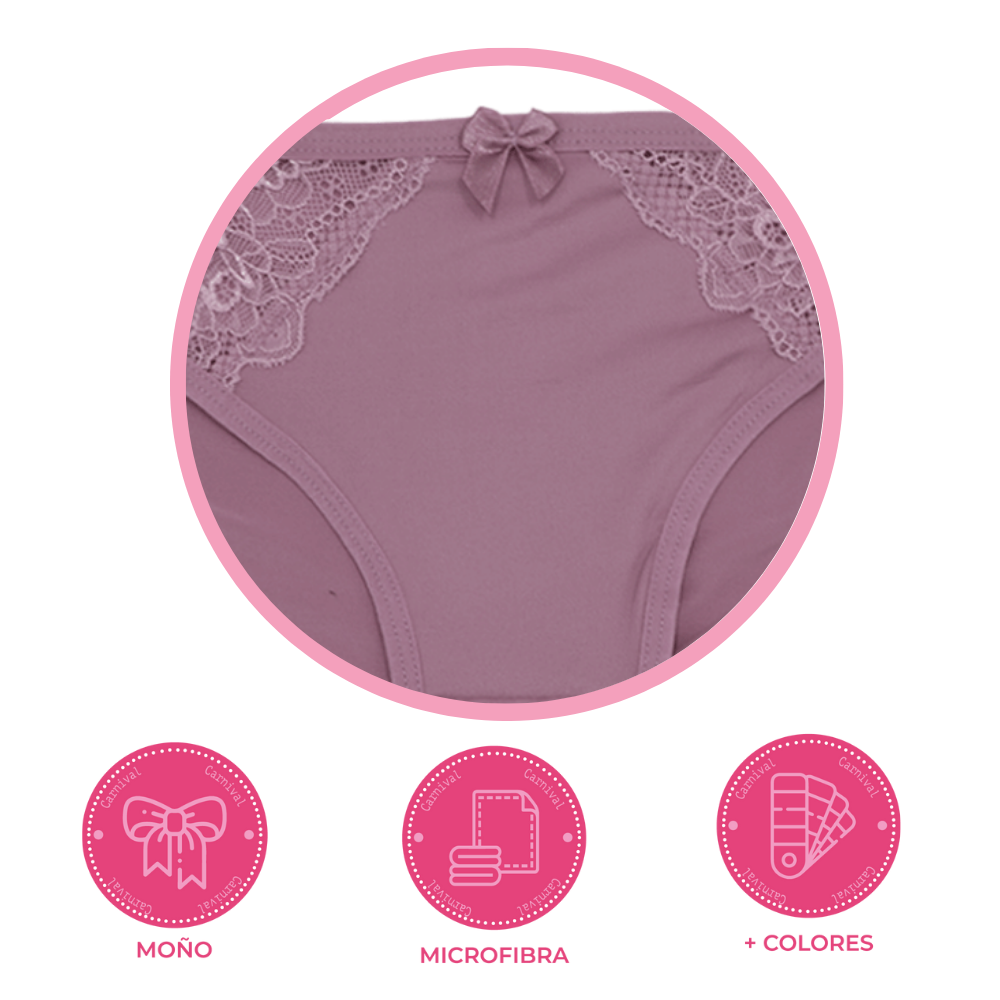 Panty coordinable de corte hipster con puente de algodón 74620 Carnival Carnival
