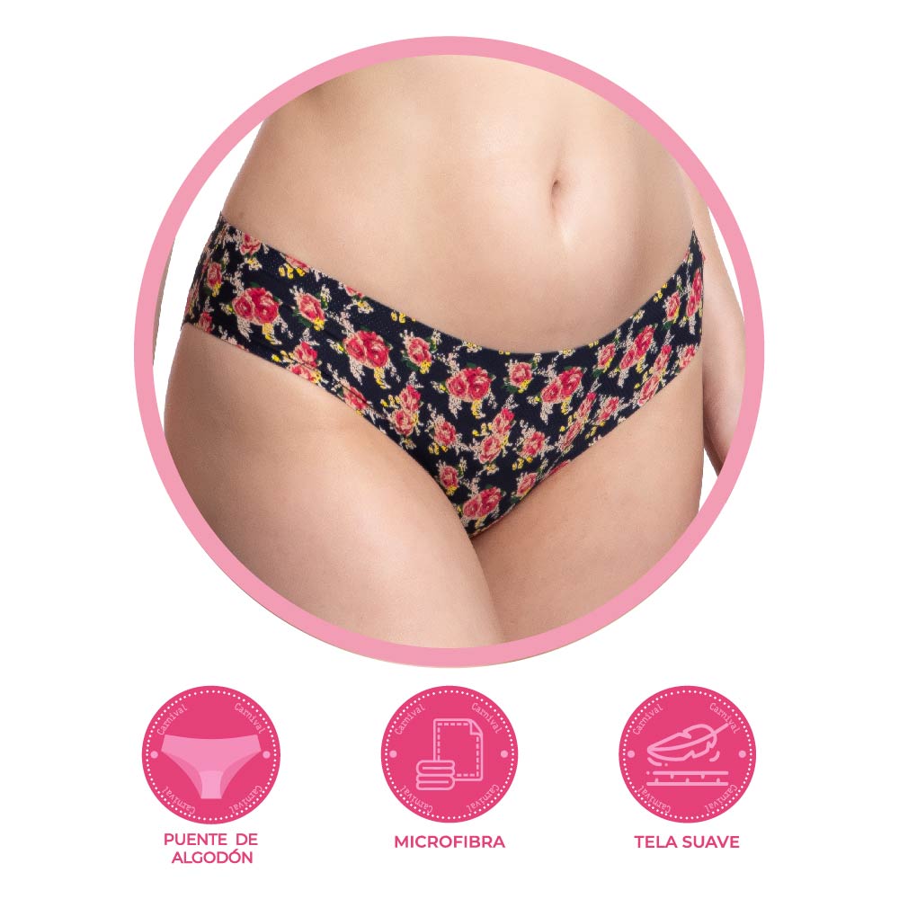 Panty coordinable estampado floral 74698 Carnival