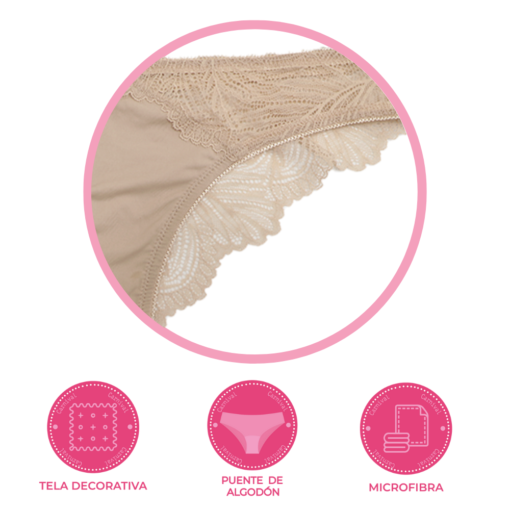 Tanga coordinable con detalles de encaje 74734 Lady Carnival Carnival