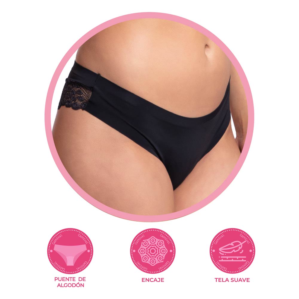 Panty coordinable con detalles de encaje 7474 Lady Carnival