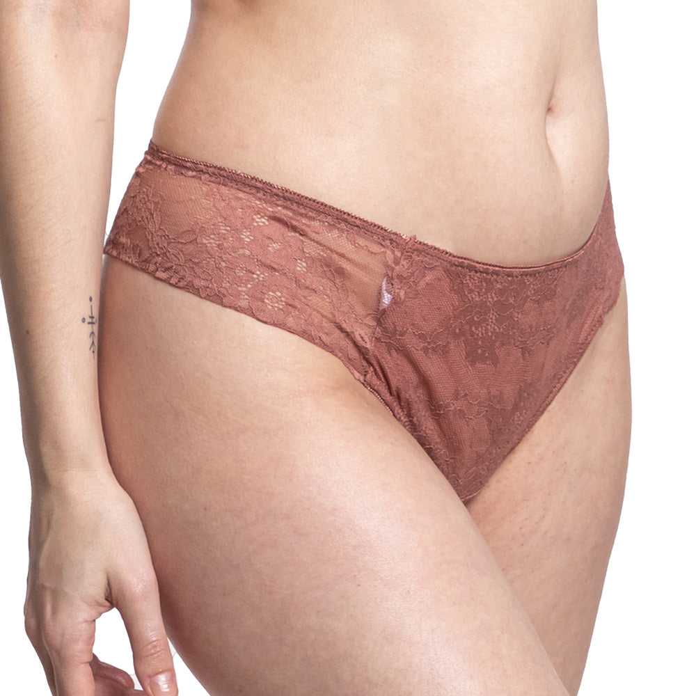 Tanga rosa coordinable con encaje 74745 Lady Carnival Carnival Lenceria