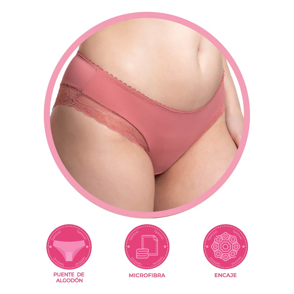 Panty coordinable con detalles de encaje 74764 Lady Carnival
