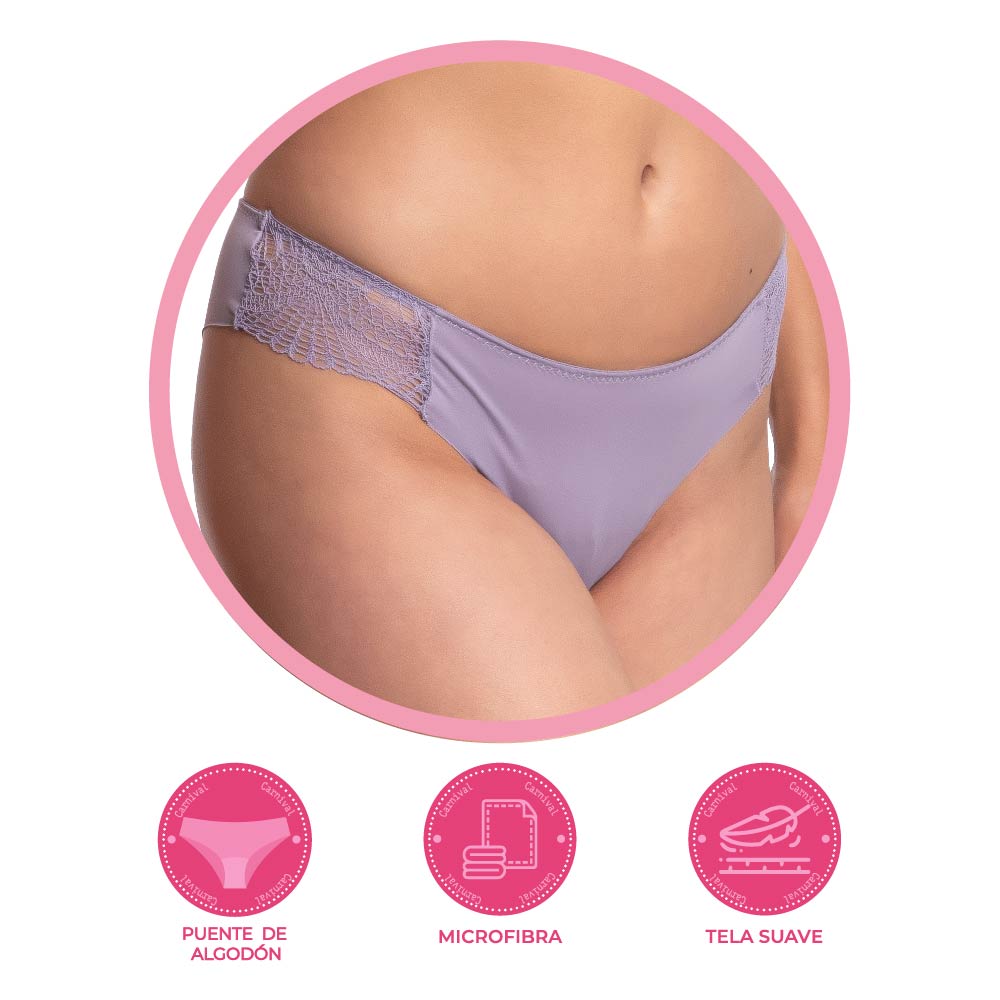 Panty coordinable de corte láser con encaje 74832 Lady Carnival Carnival