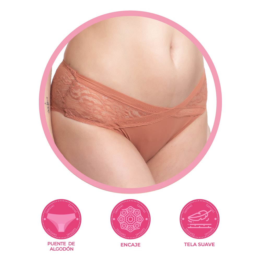 Panty coordinable con detalles de encaje 74840 Lady Carnival Carnival
