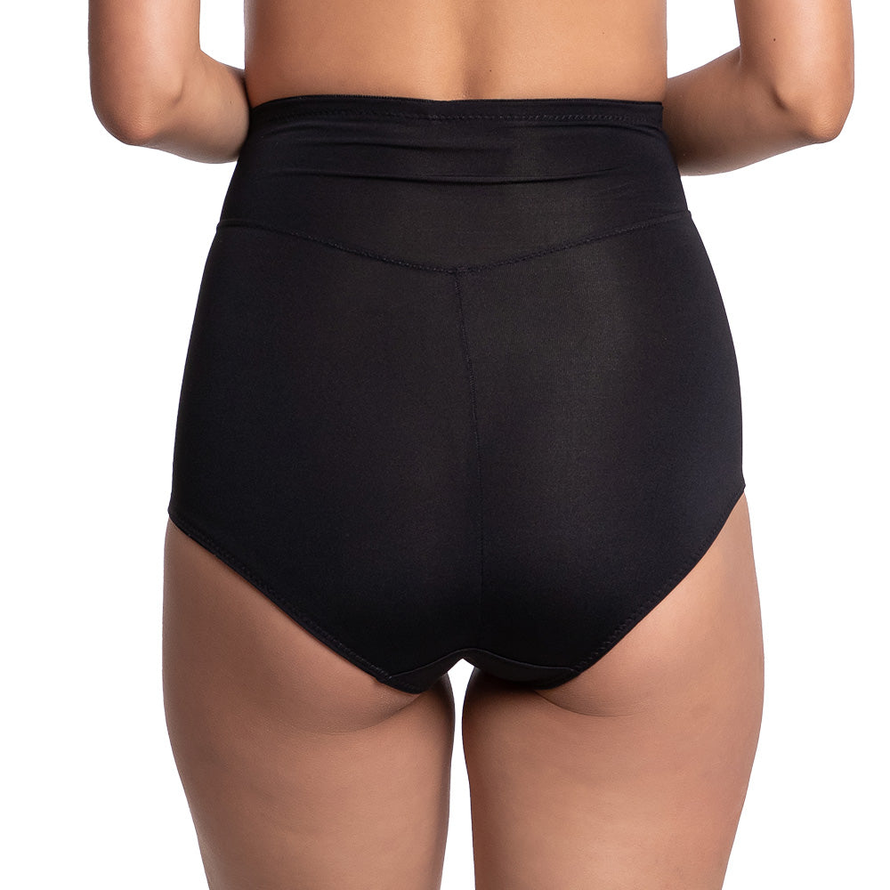 Pantaleta negra con refuerzo abdomnal 74871 Carnival