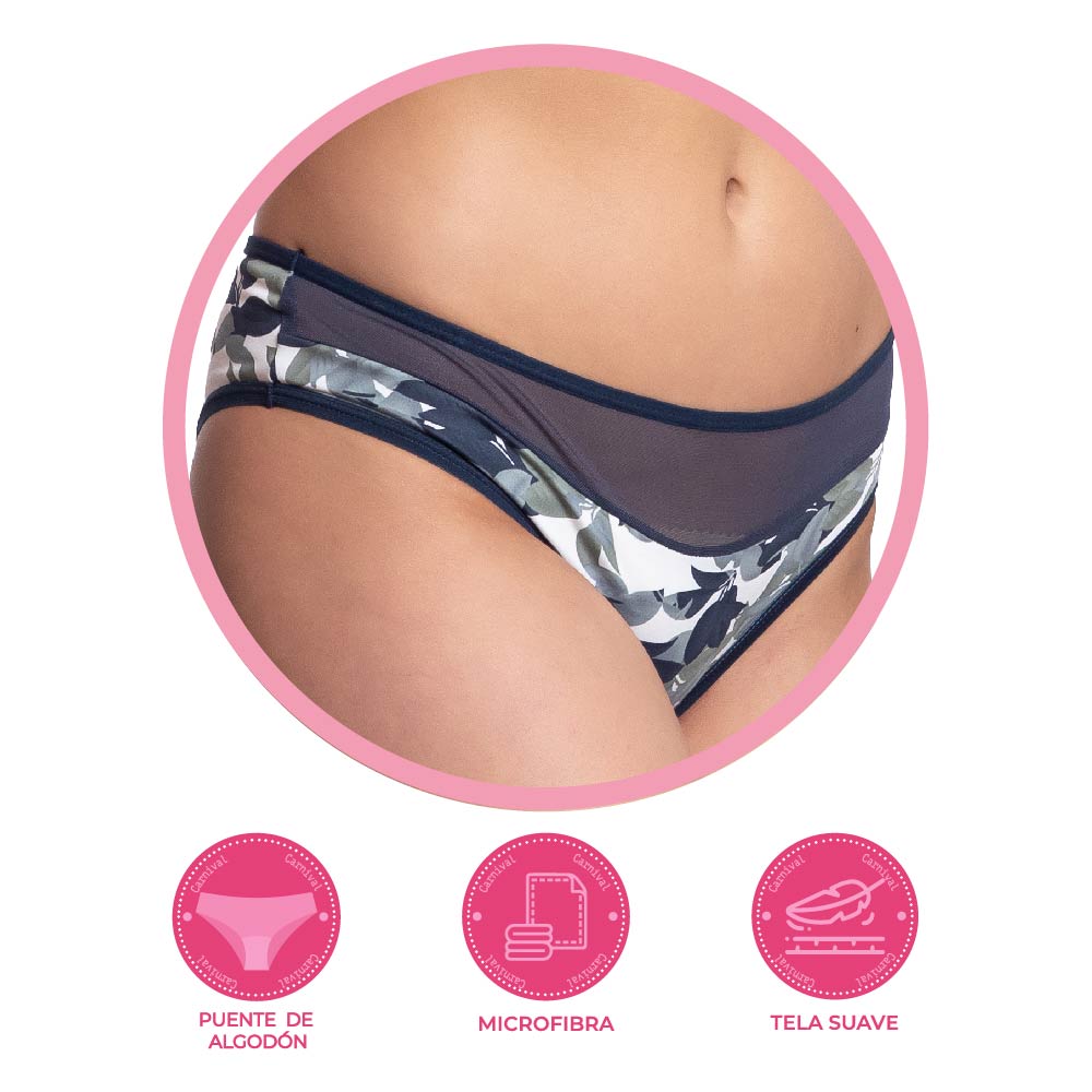 Panty coordinable estampado militar 74937 Carnival Fashion