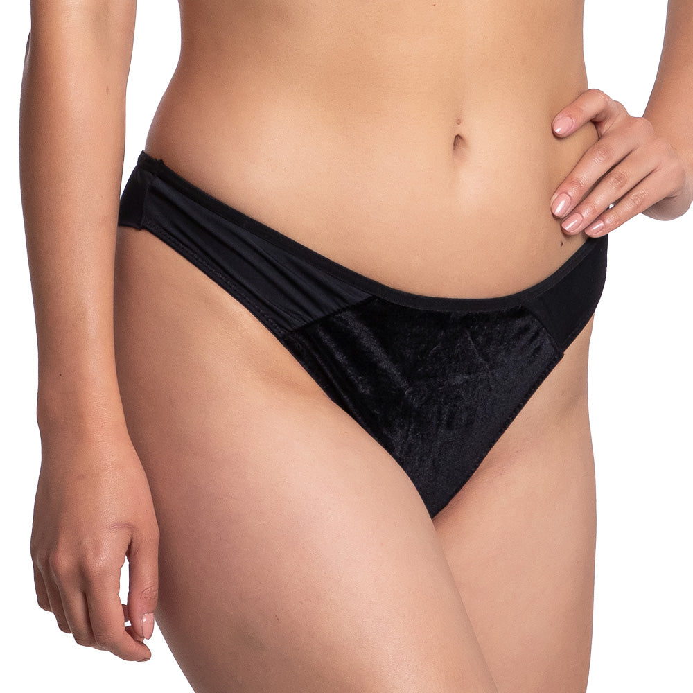 Tanga coordinable efecto terciopelo 74949 Carnival Fashion Carnival