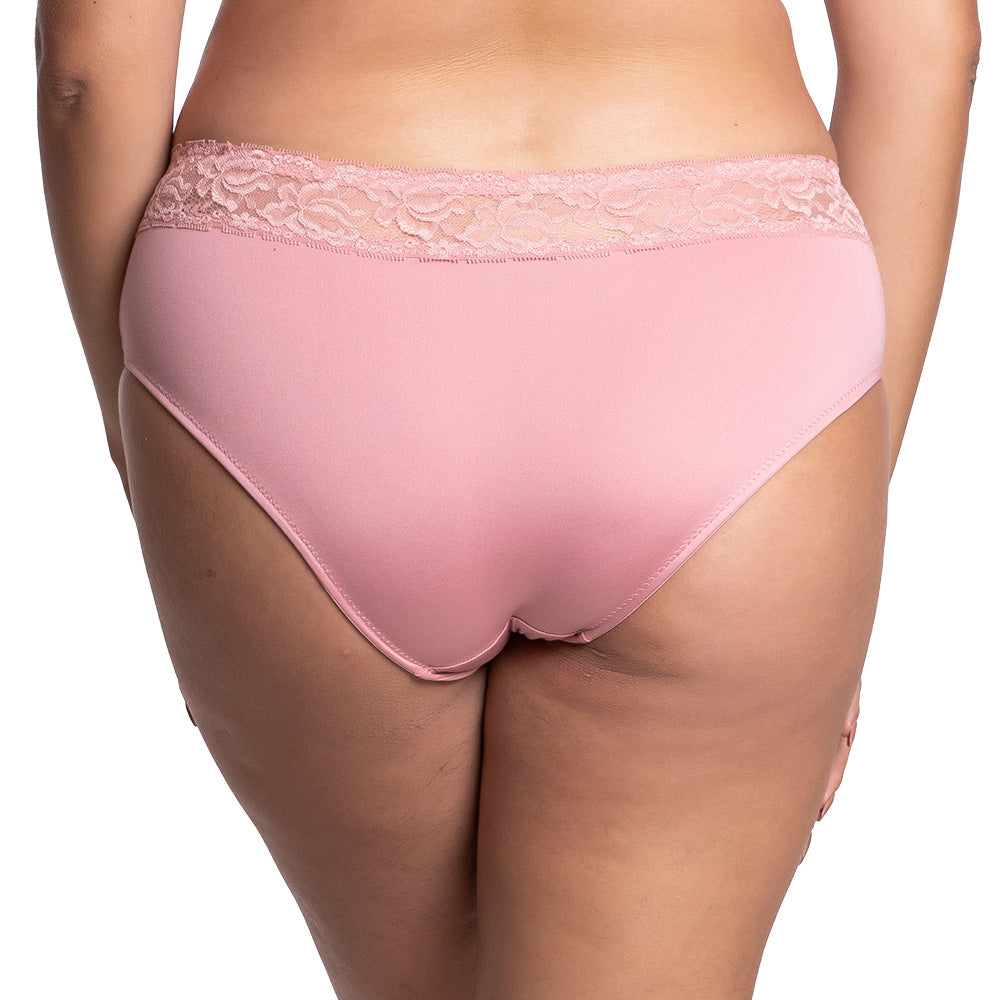 Panty coordinable talla extra rosa con detalle de encaje 74983 Lady Carnival Carnival