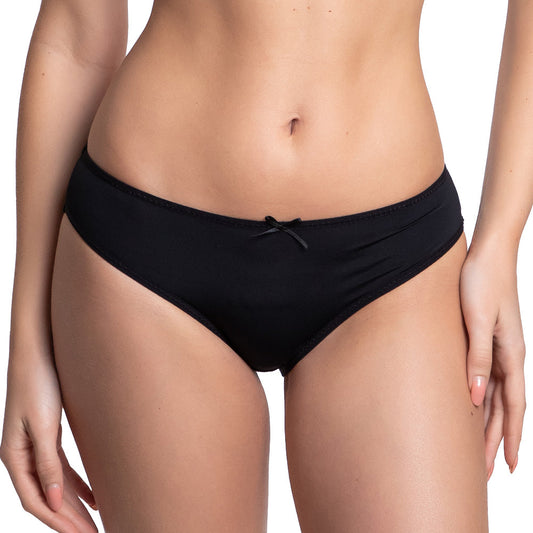 Panty negra coordinable con puente de algodón 75007 Teens Carnival