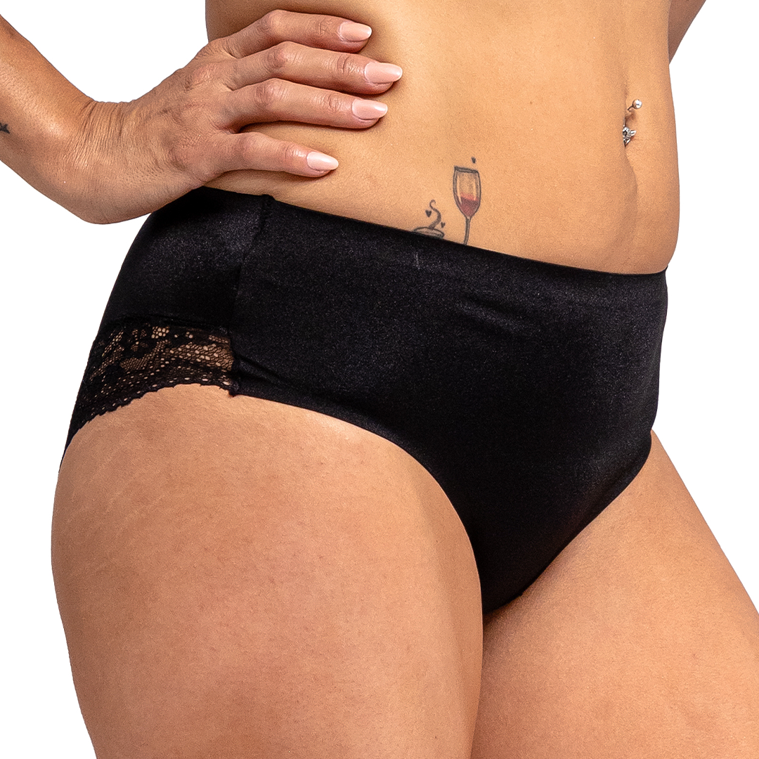 Panty corte láser de frente y detalles de encaje 75195L Lady Carnival