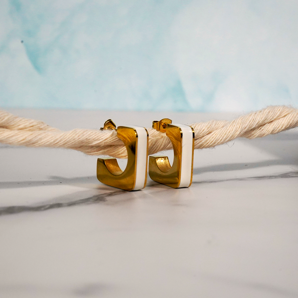 Aretes forma cuadrada JYA3512 Carnival Fashion