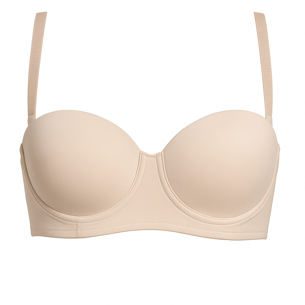Brasier beige con tirantes removibles 21022 Carnival
