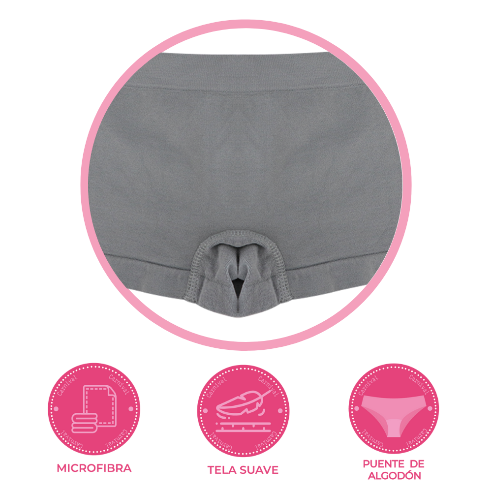 Bóxer coordinable seamless gris 114169 Lady Carnival