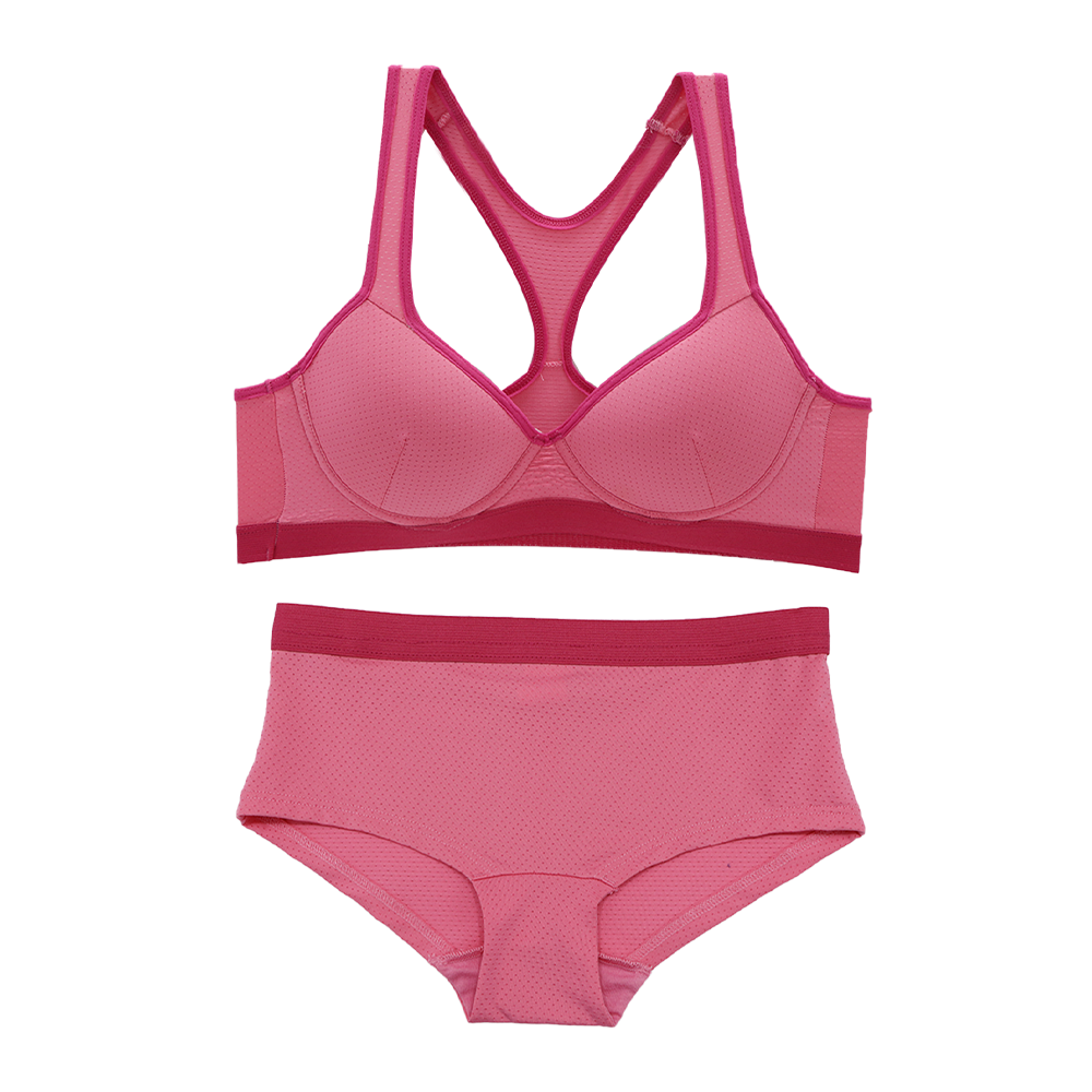 Coordinado teen con varilla C24523 fiusha Teens