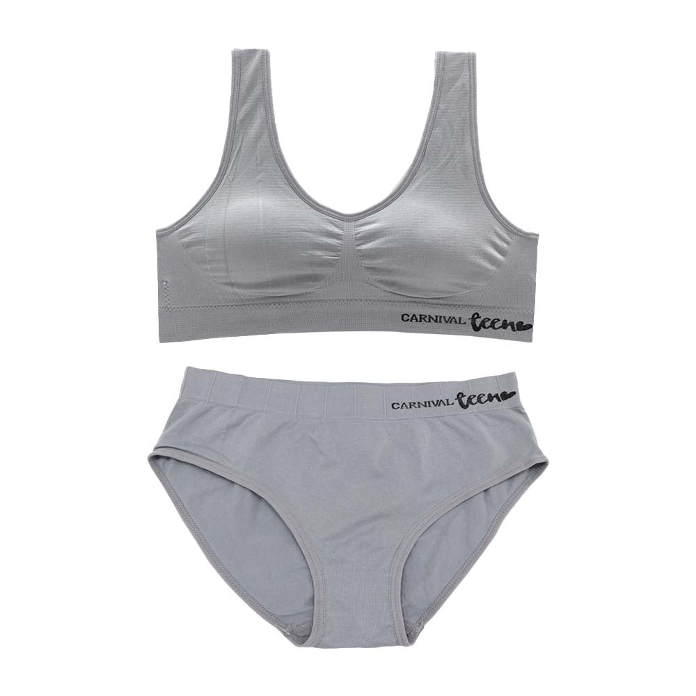 Coordinado gris de seamless C4863-7863 Teens Carnival Lenceria