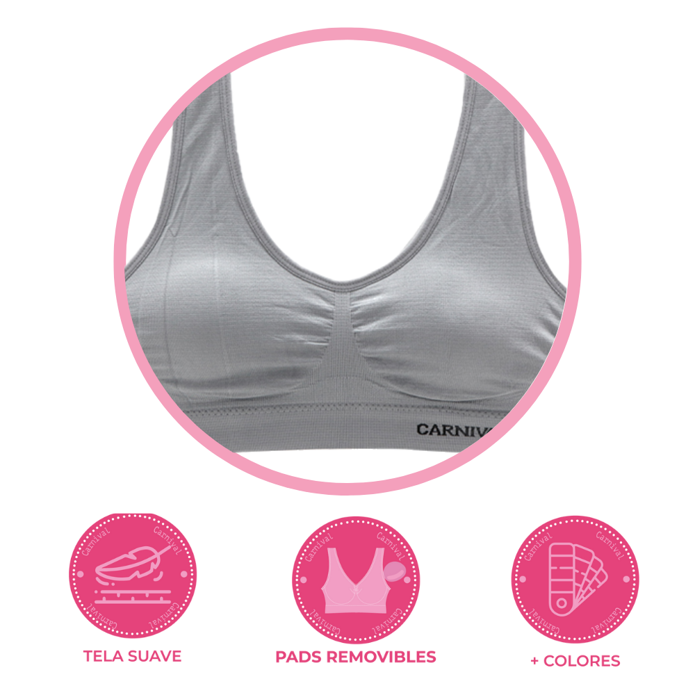 Coordinado gris de seamless C4863-7863 Teens Carnival Lenceria