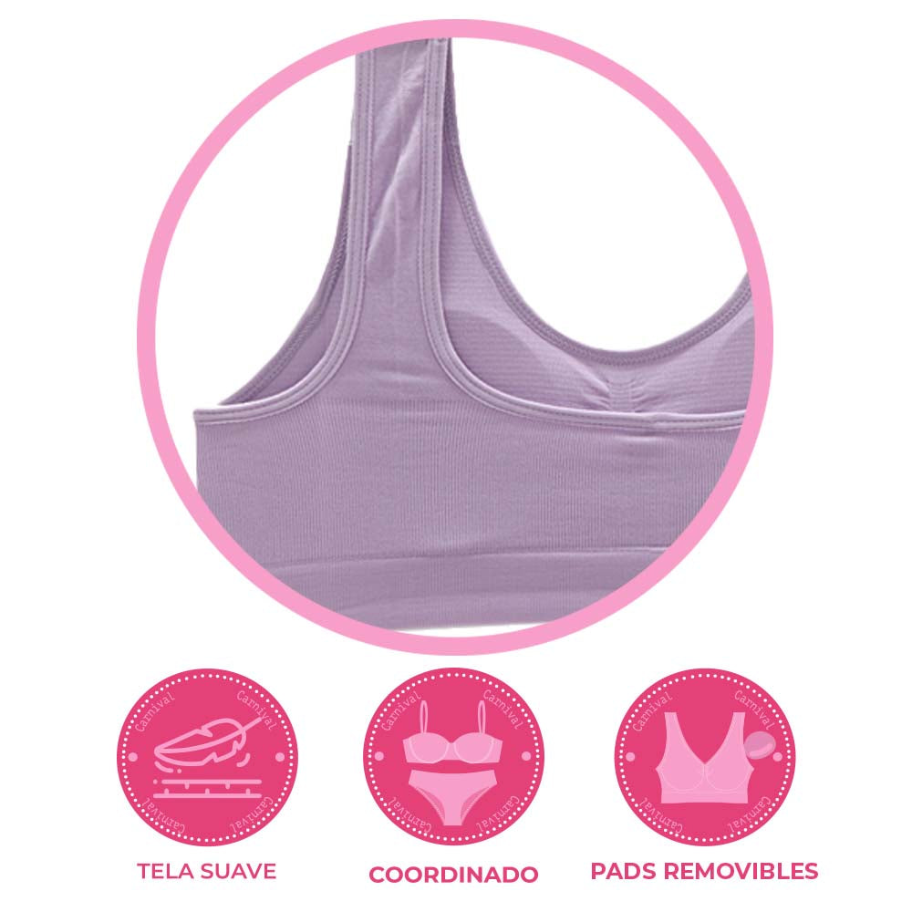 Coordinado lila de seamless C4863-7863 Teens
