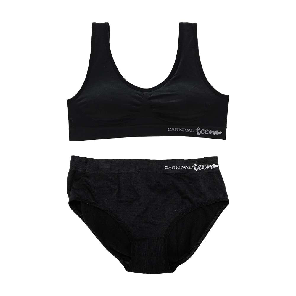 Coordinado negro Seamless para Teens C4863-7863 Carnival Mayoristas