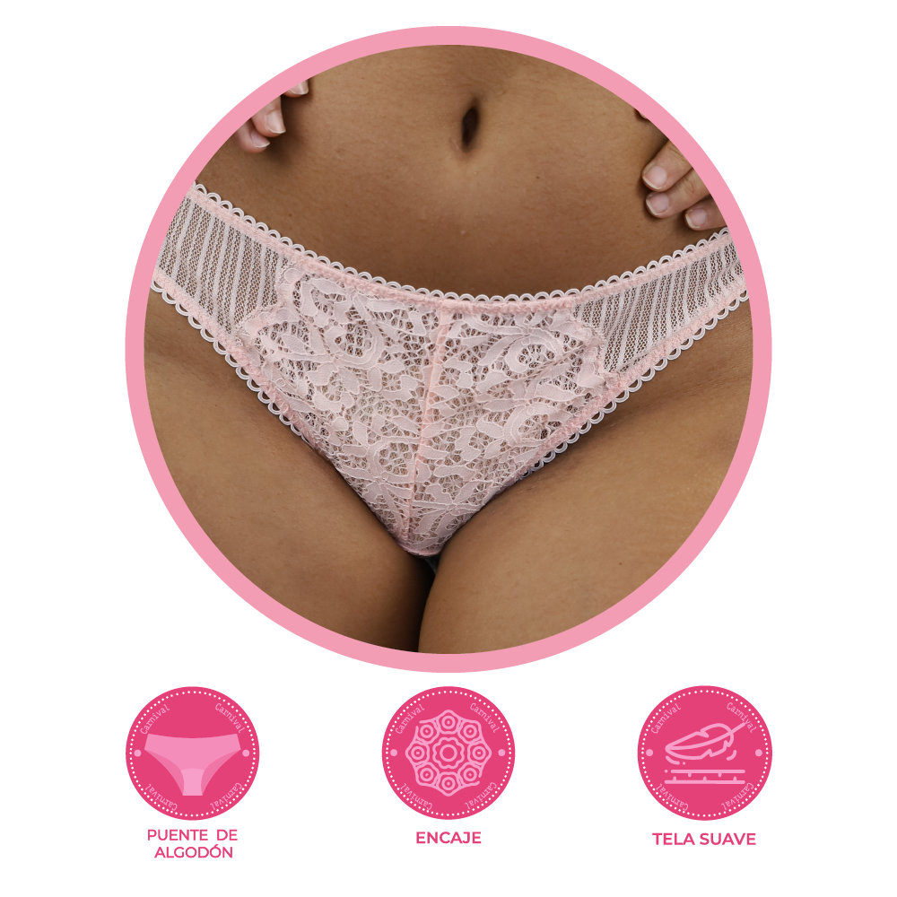 Tanga con detalles florales 74813 Lady Carnival Carnival