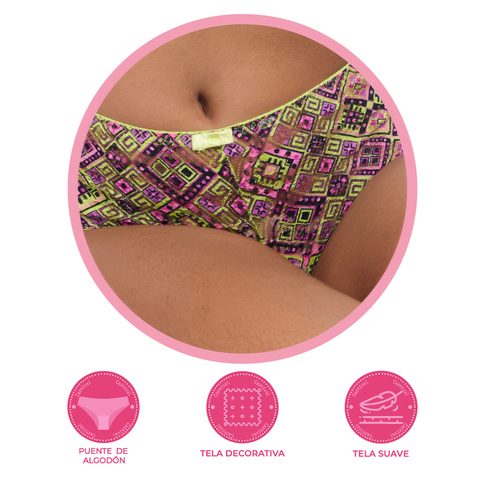 Panty con detalles de colores 114850 Carnival Fashion