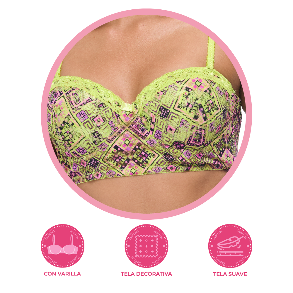 Brasier de peto largo 24850  Carnival Fashion Carnival