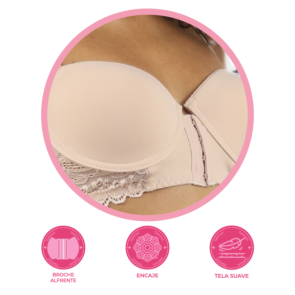 Brasier con broche al frente 24738 Lady Carnival Carnival