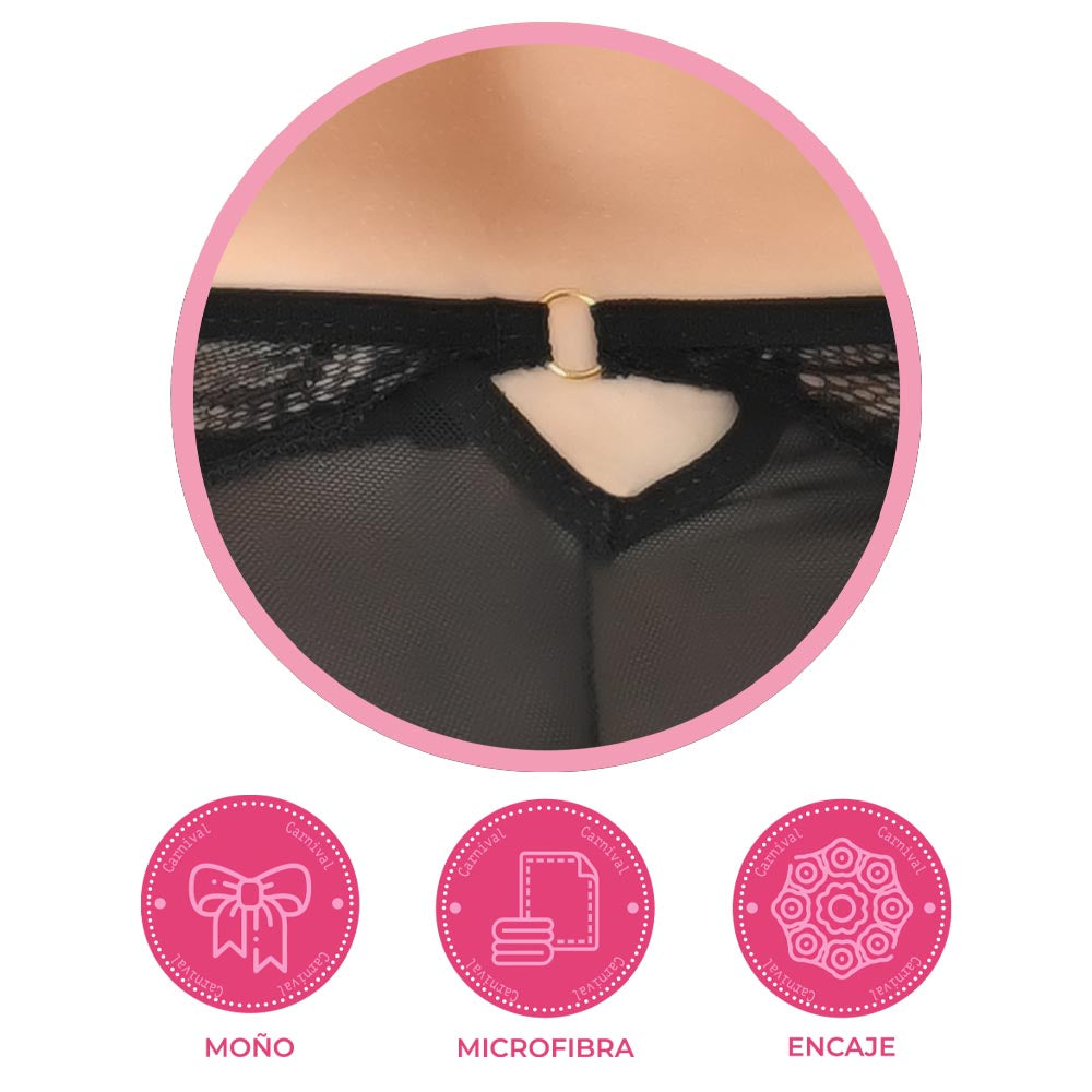 Pantie coordinable con detalles de mesh 73990 Carnival Carnival