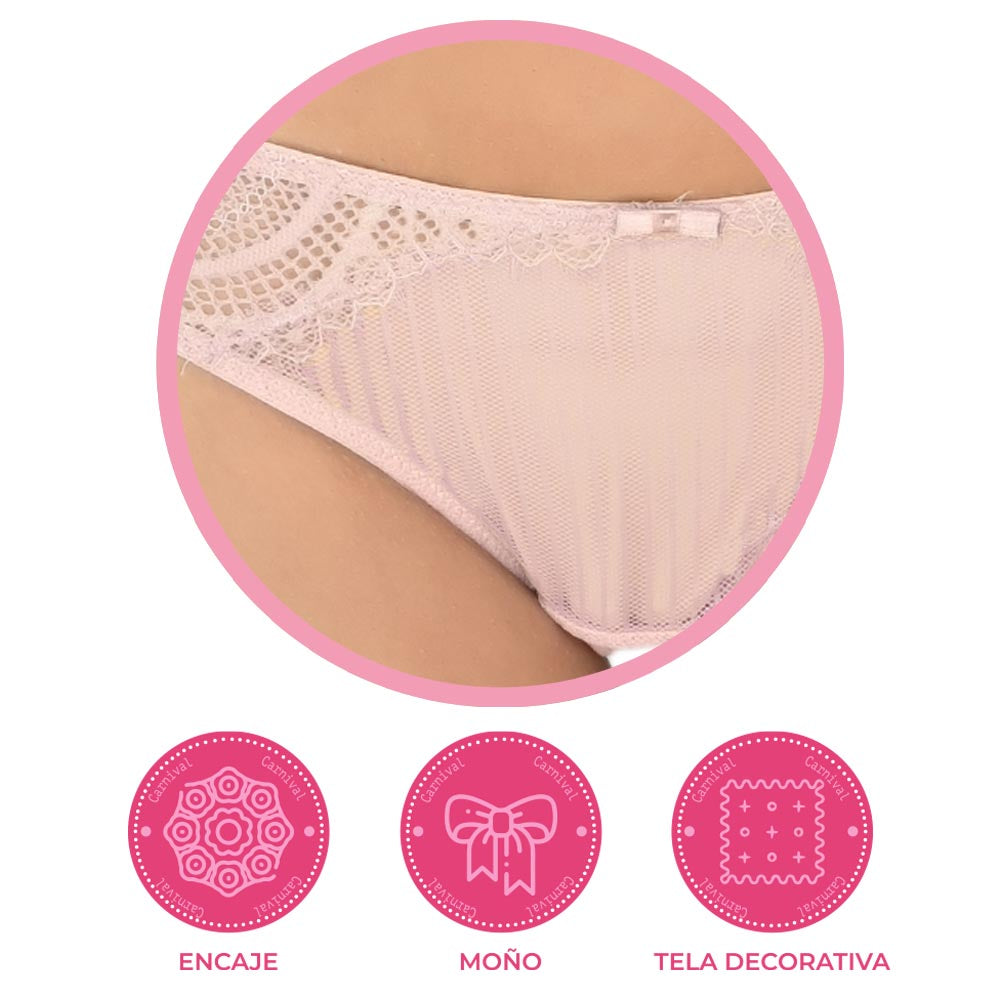Pantie coordinable satinado 73978 Lady Carnival Carnival