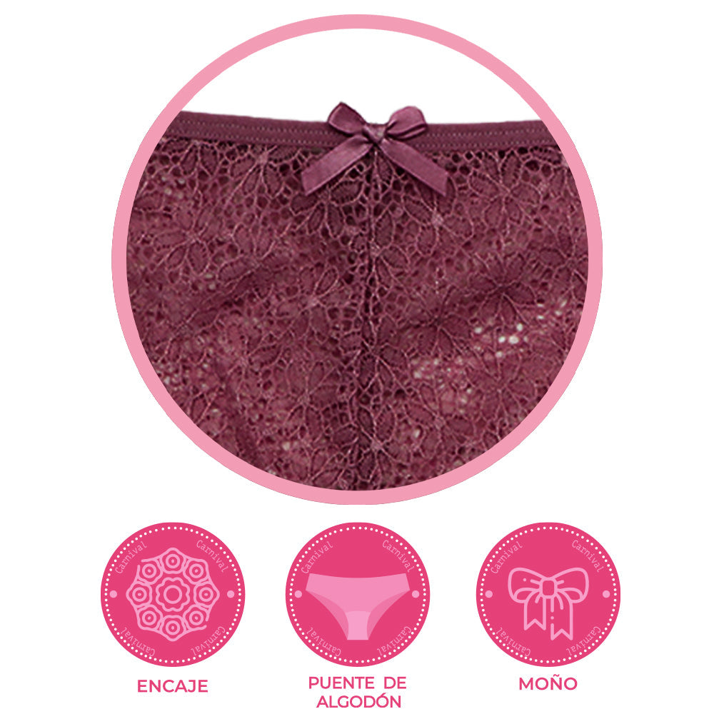 Pantie coordinable con encaje 74268 Carnival Carnival