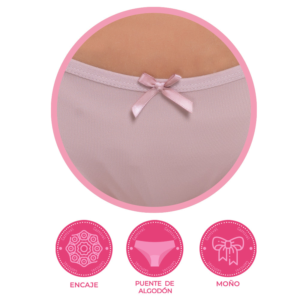 Pantie coordinable con detalles de mesh 73961 Carnival
