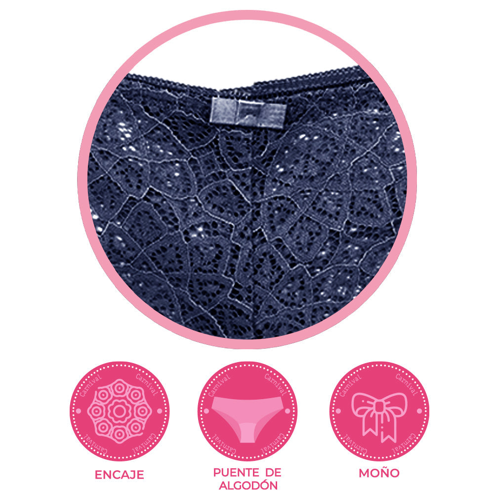 Pantie coordinable con encaje 74267 Carnival Carnival