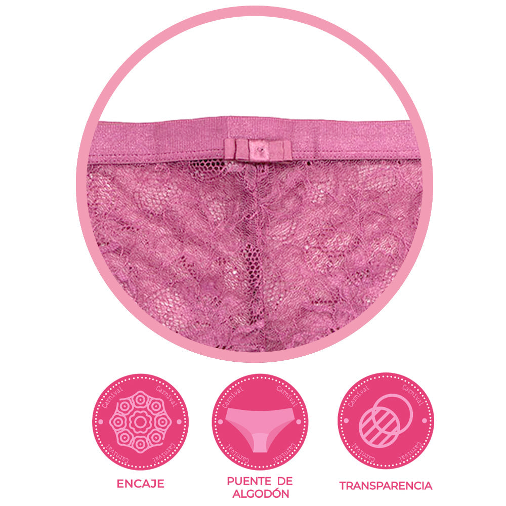 Pantie coordinable con detalles de encaje 74392 Carnival Carnival