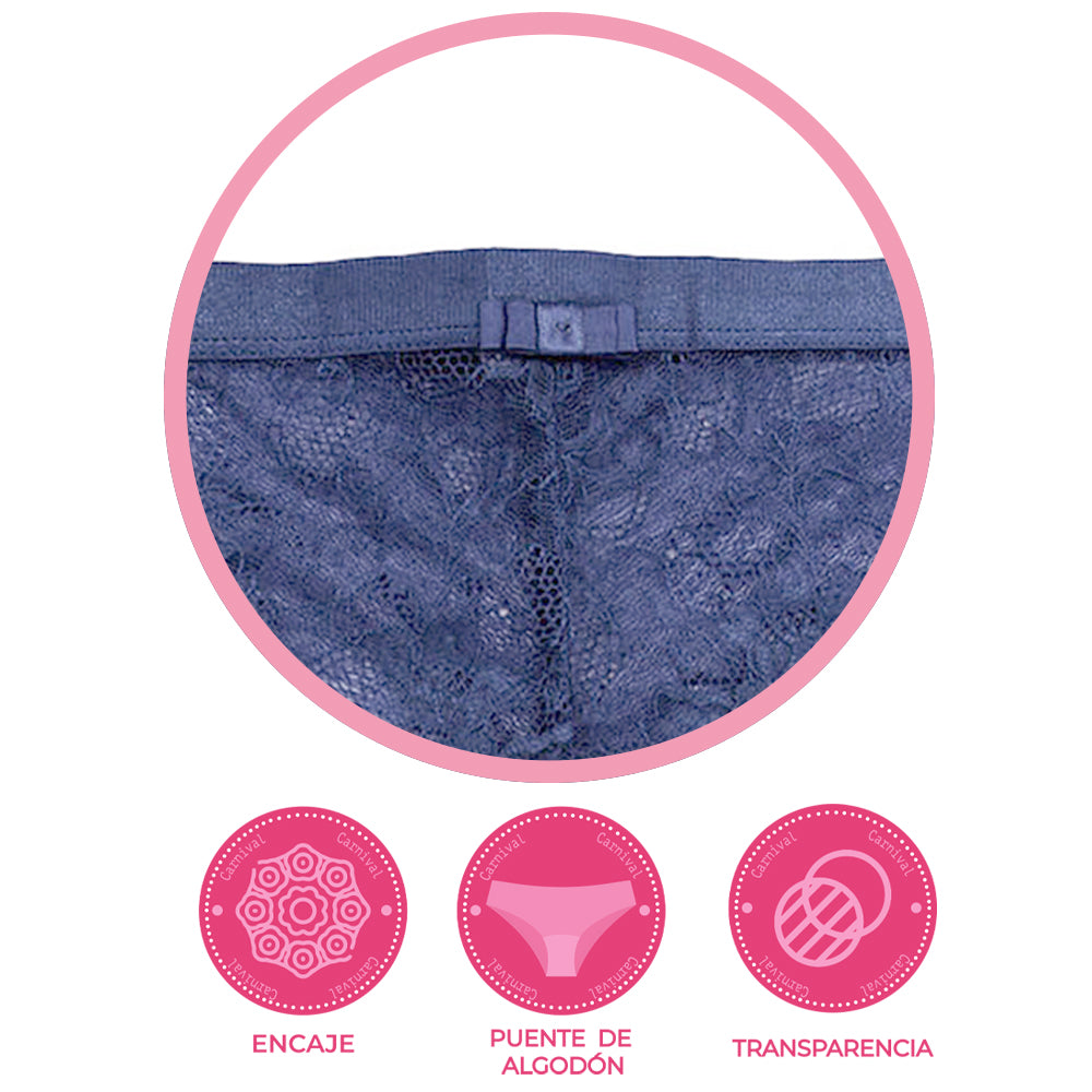 Pantie coordinable con detalles de encaje 74392 Carnival Carnival