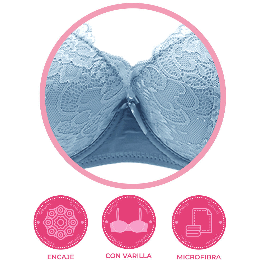 Brasier coordinable con detalles de encaje 24276 Carnival Carnival