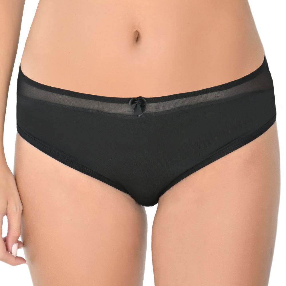 Panty básica con detalle de mesh 72072 Carnival Carnival Lenceria