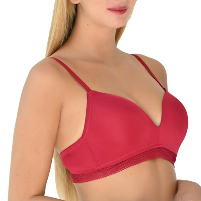 Brasier coordinable sin varilla y detalles de encaje 24467 Carnival Carnival