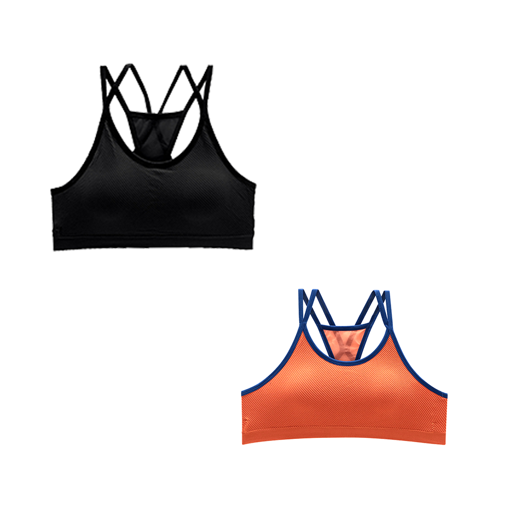Set de 2 tops con espalda cruzada TP24367 001 Carnival