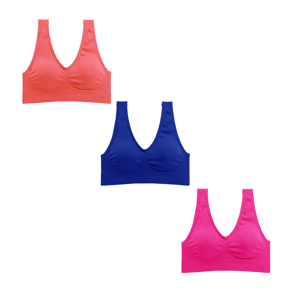Set de 3 tops con almohadillas removibles TP5388 Carnival Carnival Lenceria