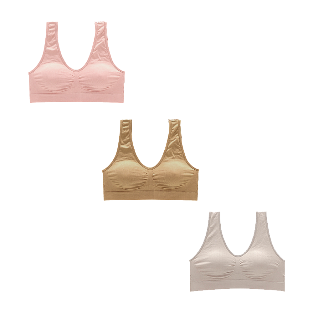 Set de 3 tops con almohadillas removibles TP5401 Carnival Carnival Lenceria