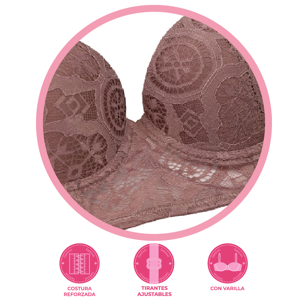 Brasier coordinable con aberturas en la banda 24744 Lady Carnival