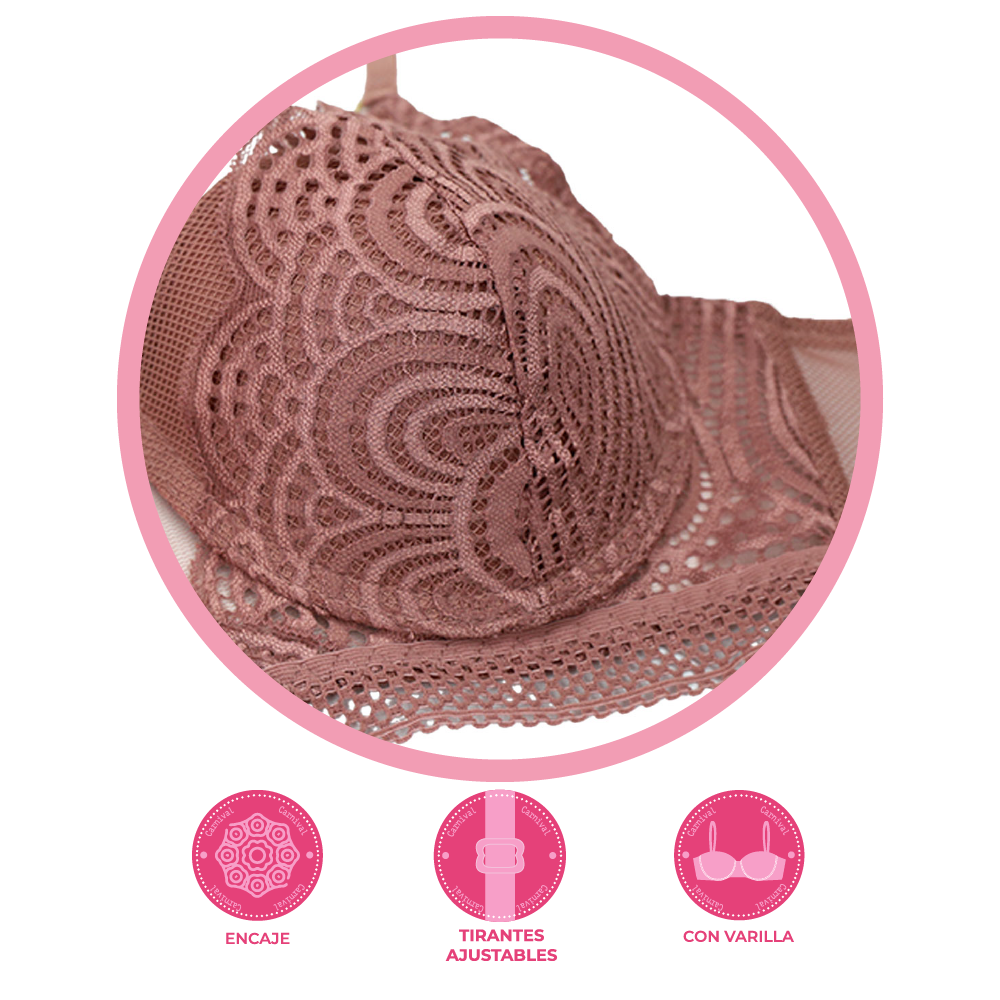 Brasier coordinable con abertura al frente 24746L Lady Carnival Carnival