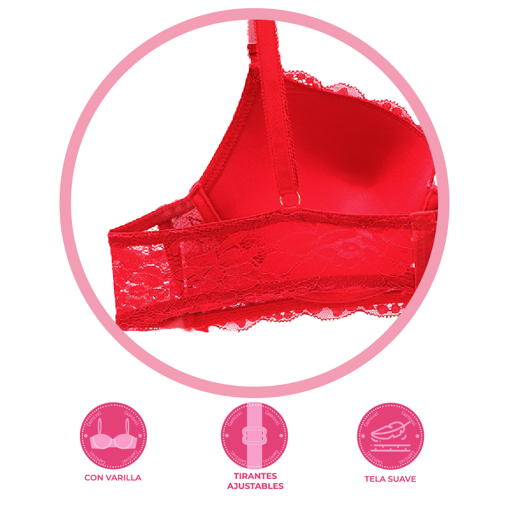 Brasier coordinable con encaje 24742 Lady Carnival Carnival