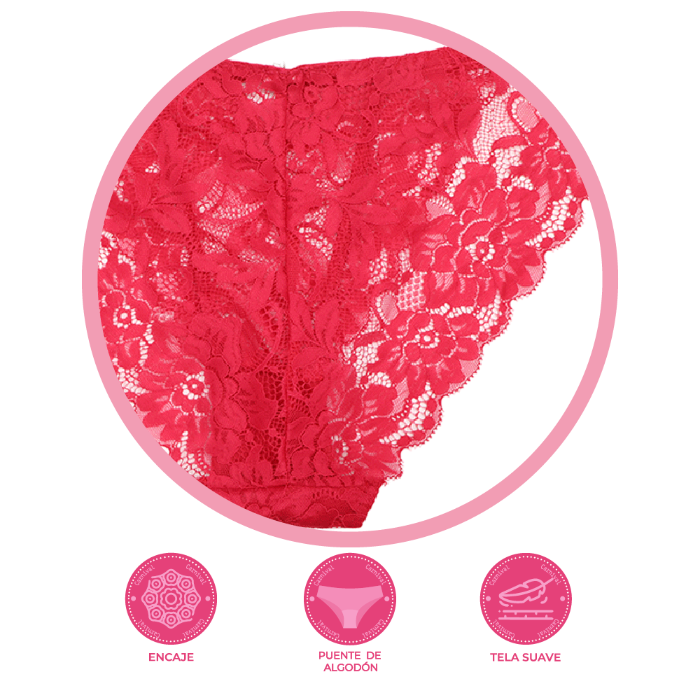 Panty coordinable con encaje 74742L Lady Carnival